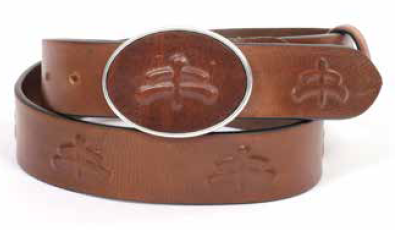Monogrammed Men's Leather Belt, Men's Accessories