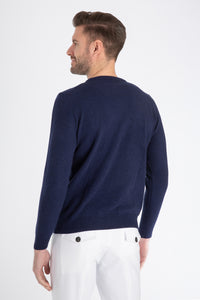 Soft cashmere sweater mod. DAVID with Round neck