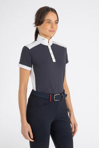 Ladies polo shirt mod. KATYA available in White-blue / Blue-white
