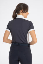 Load image into Gallery viewer, Ladies polo shirt mod. KATYA available in White-blue / Blue-white