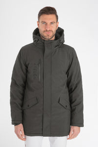 Man Waterproof Winter Parka mod. MANITOBA Military Green/Black