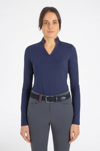 Ladies long sleeve polo mod. WENDY