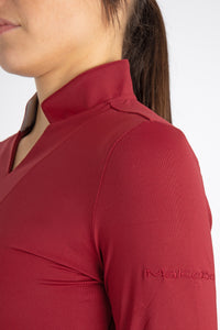 Ladies long sleeve polo mod. WENDY