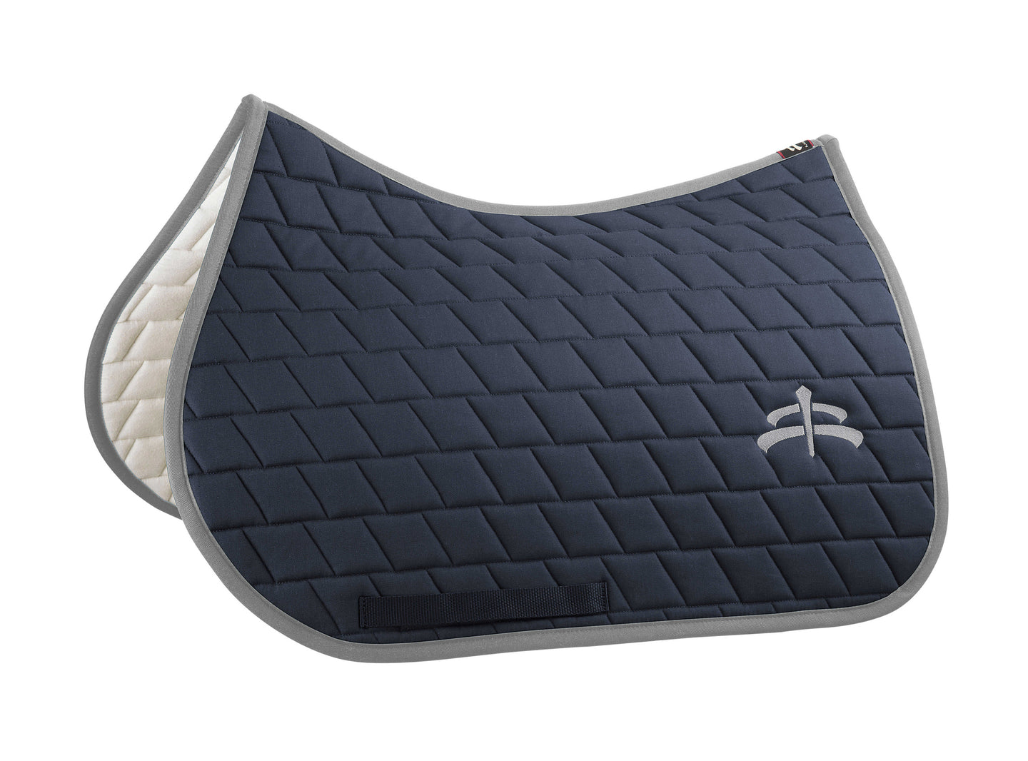 Jump carded saddle pad with Makebe logo